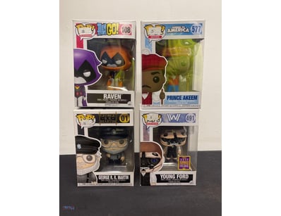 FUNKO POP VINYL FIGURE COLLECTION - FOUR BOXED FIG...