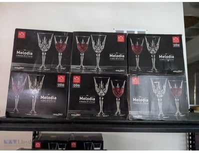 Lot of RCR Cristalleria Italiana "Melodia" crystal...