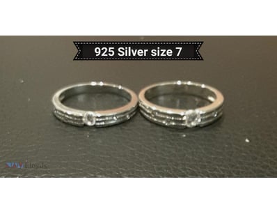 2 X 925 SILVER RINGS SIZE 7        

Condition: Go...