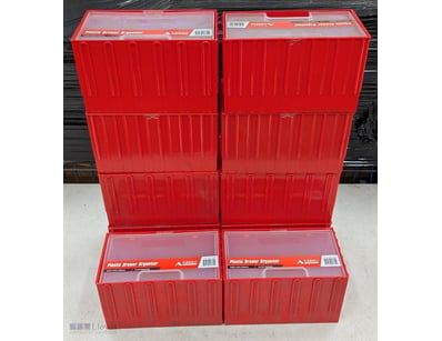 10x Pinnacle plastic drawer organiser, interlockin...