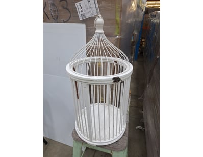 Decorative Cage, Timber Style, White Finish

Dim...