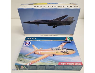 LOT OF TWO UNASSEMBLED AIRCRAFT MODEL KITS - HASEG...