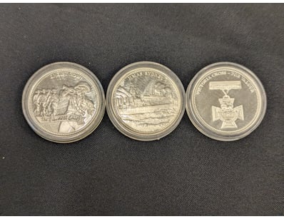 FIRST WORLD WAR TOKENS

Enlist Now, The Trumpet Ca...
