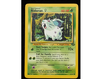 NIDORAN POKÉMON TRADING CARD - BASE SET #57/64

...