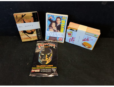 ASSORTED TRADING CARDS INCLUDING SEINFELD, MCDONAL...