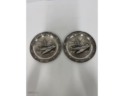 COLLECTIBLE PLATES, X2 SUPERMARINE SPITFIRE, PLATE...