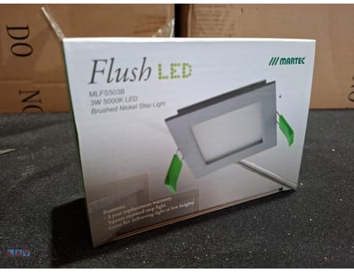 RRP $435.60 BULK LOT - 12 x Martec Flush LED Squar...