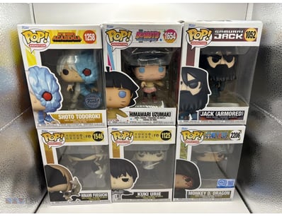 6X ASSORTED FUNKO POP BUNDLE

Assorted Funko Pop B...