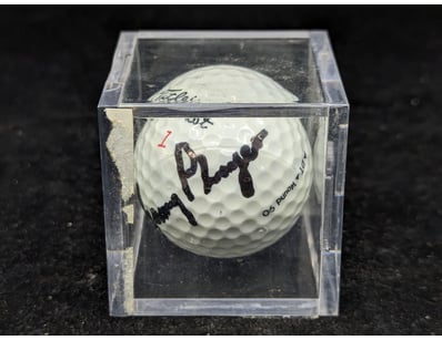 GARY PLAYER SIGNED GOLF BALL

Condition: Good - ...