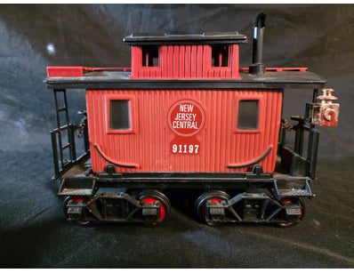NEW JERSEY CENTRAL RAILROAD CABOOSE MODEL #91197 D...