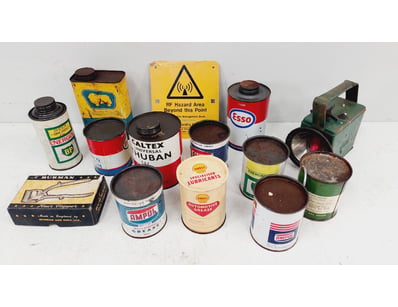 VINTAGE AUTOMOTIVE LUBRICANTS AND GREASE COLLECTIO...