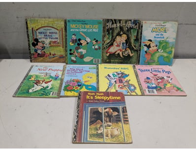 Vintage Little Golden Books collection comprising ...