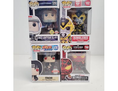FUNKO POP VINYL FIGURE COLLECTION - FOUR BOXED FIG...