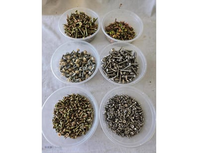 6 Different Variations Of Screws Type And Matirial...
