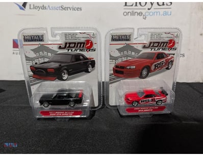 JDM Tuners die-cast metal model car collection fea...