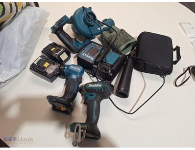 1x Makita Tool DUB 185 , 1x Makita Tool DML815, 2x...