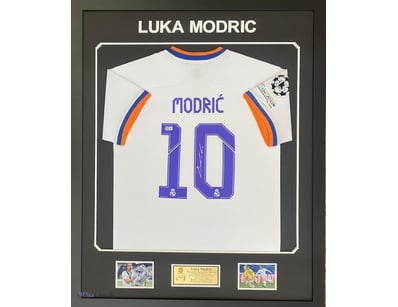 LUKA MODRIC PERSONALLY SIGNED REAL MADRID FOOTBALL...