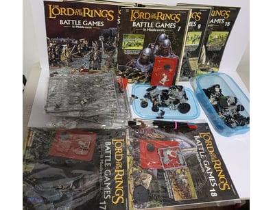 LORD OF THE RINGS FIGURES & MAGAZINE 1 TO 18 IN PL...