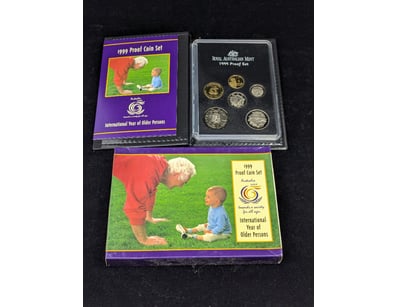 1999 ROYAL AUSTRALIAN MINT PROOF COIN SET - INTERN...