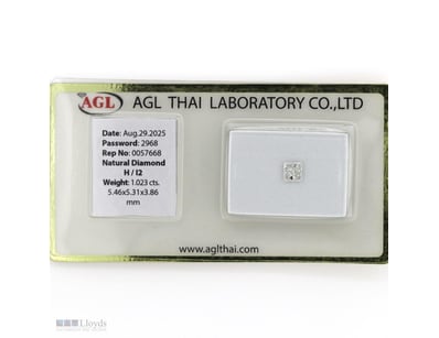 1.023CT CERTIFIED, NATURAL DIAMOND     

Princess ...