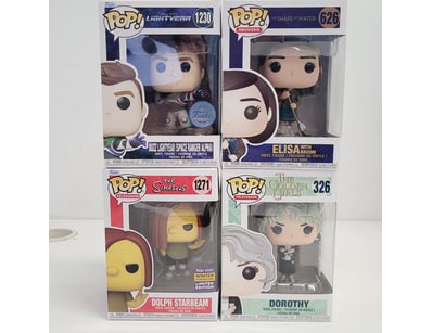 FUNKO POP VINYL FIGURE COLLECTION - FOUR BOXED FIG...