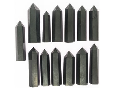 SHUNGITE TOWERS, QTY 18

Dimensions: Largest - 9...