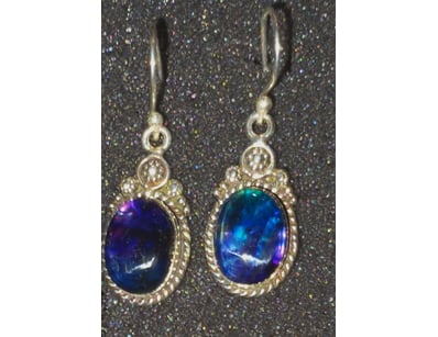 41 TCW GOOD QUALITY STERLING SILVER AND TRIPLET OP...