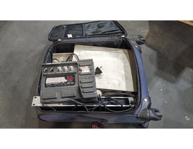 Suitcase Full Of Electronic Items Including Zoom G...