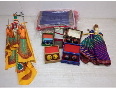 decorative collection comprising traditional items...
