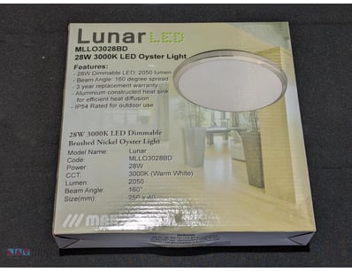 MLRRP $580.70 BULK LOT - QTY x4 Martec Lunar LED 2...