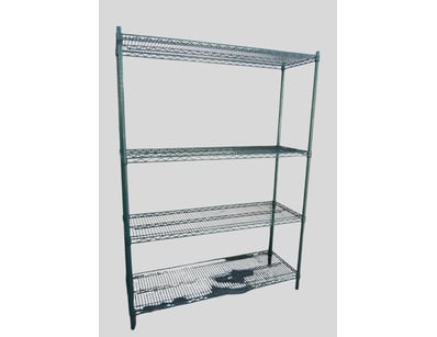 Green Wire Rack 1360mm L x 1900mm H x 450mm D

