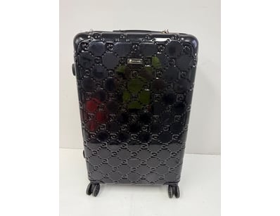 Pierre Cardin black hardshell cabin suitcase featu...