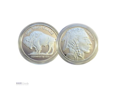 AWESOME 1 OZ -SILVER PLATED COIN-``USA BUFFALO/IND...