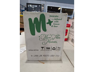 Carton of #MoreThanMoscato Lemon Lime Moscato wine...