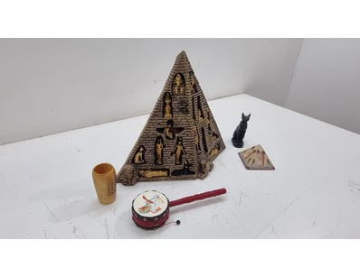 EGYPTIAN REVIVAL PYRAMID SOUVENIR COLLECTION WITH ...