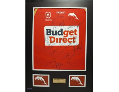 DOLPHINS 2026 SQUAD SIGNED & FRAMED JERSEY

The Do...