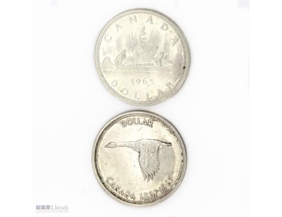 2 X CANADIAN DOLLARS. 
     

1 X 1867-1967 Canadi...