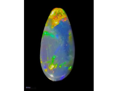 1.8CT LIGHTNING RIDGE BLACK OPAL DOUBLET   

Dimen...