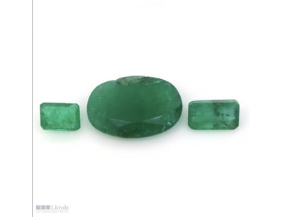 3.70CT TSW X 3, NATURAL ZAMBIAN EMERALDS     

One...
