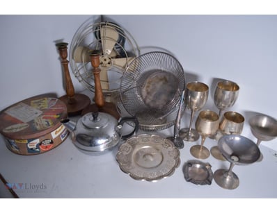 Assorted Vintage Silverplated Décor Items And Kitc...