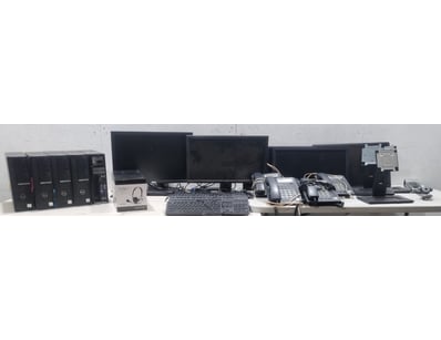 Office Equipment Lot, includes monitors,keyboards ...