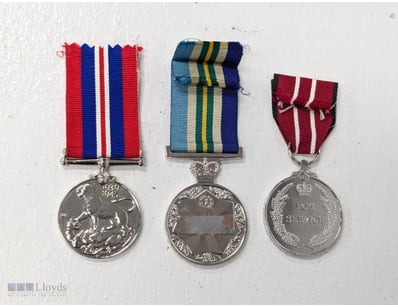 THREE AUSTRALIAN MILITARY SERVICE MEDALS WITH ORIG...