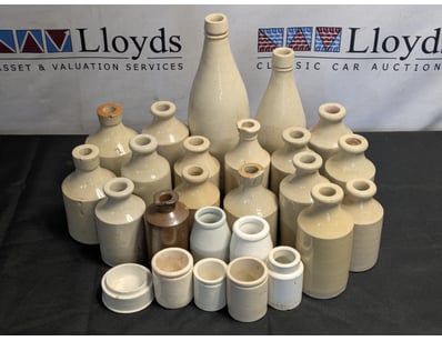 COLLECTION OF STONEWARE BOTTLES AND JARS

Includ...