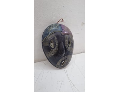 HAITIAN CARVED STONE MASK

Item Size: Height: 16...