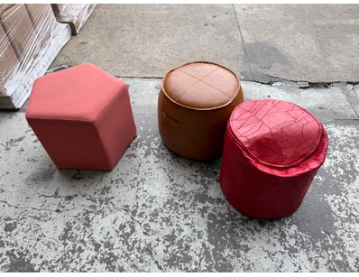 Curated collection of contemporary upholstered ott...