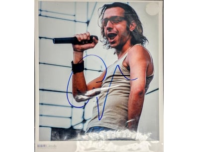 SIGNED BONO PHOTOGRAPH WITH CERTIFICATE OF AUTHENT...
