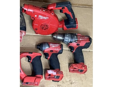 Cordless Milwaukee 18V tools. 1 x M18 FHP rotary h...