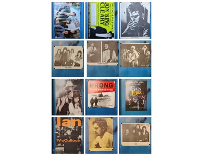 COLLECTION OF MUSIC POSTERS, INCLUDING THE CARS, D...