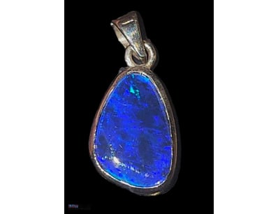 8.1 CARATS STERLING SILVER AND WINTON BOULDER OPAL...