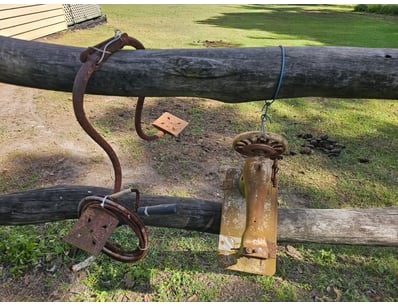 Assorted equipment, including metal sewing machine...